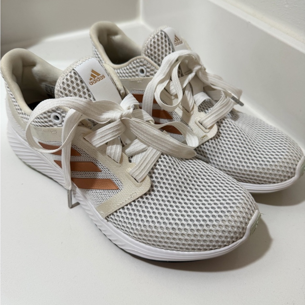 Adidas Women's White and Cream Athletic Shoes